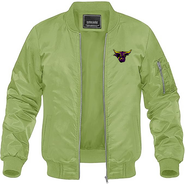 Men's Minnesota State Mavericks Lightweight Bomber Jacket Windbreaker Softshell Varsity Jacket Coat