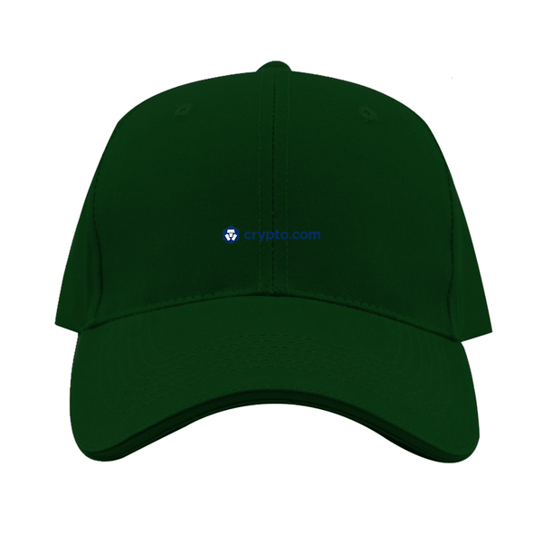 Crypto.Com  Logo  Dad Baseball Cap Hat
