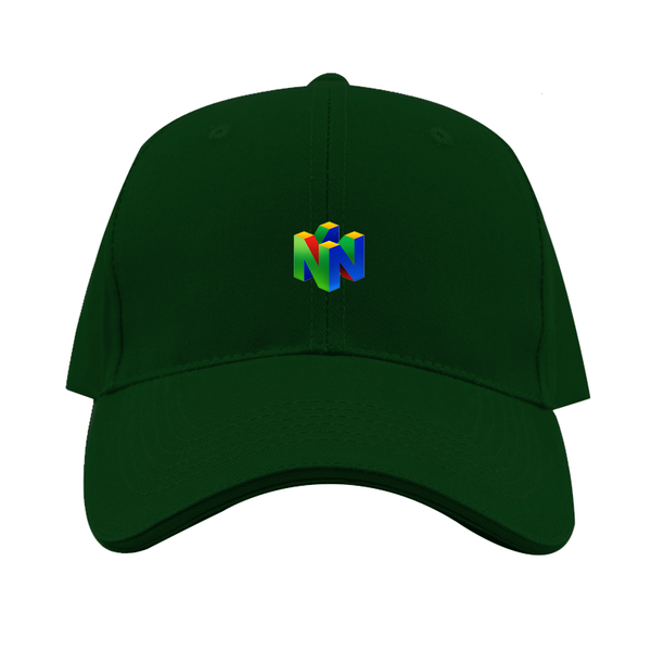 Nintendo N64  Logo  Dad Baseball Cap Hat