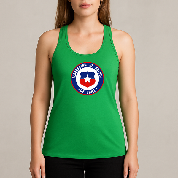 Women's Chile National Soccer Team  Racerback Tank Top