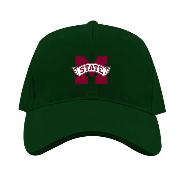 Mississippi State Bulldogs Logo Dad Baseball Cap Hat