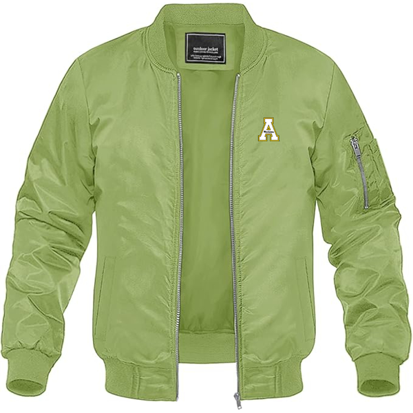 Men's Appalachian State Mountaineers Lightweight Bomber Jacket Windbreaker Softshell Varsity Jacket Coat