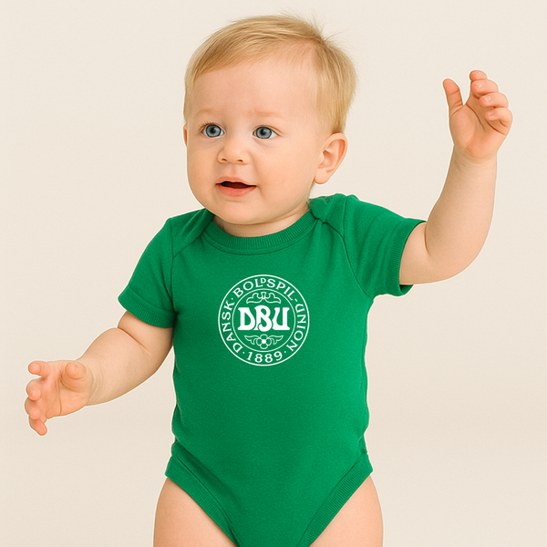 Baby Denmark Soccer Romper Onesie