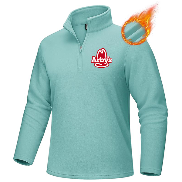 Men's Arbys MAGCOMSEN Men_s Quarter-Zip Pullover Polar Fleece Sweatshirt Stand Collar Long Sleeve Shirt for Men Thermal Winter Fall