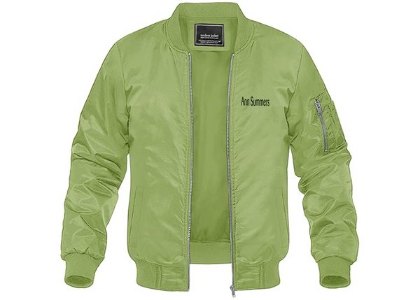 Men's Ann Summers Lightweight Bomber Jacket Windbreaker Softshell Varsity Jacket Coat