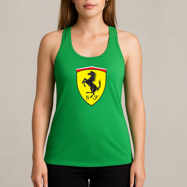 Women's Ferrari Motorsport Car Racerback Tank Top
