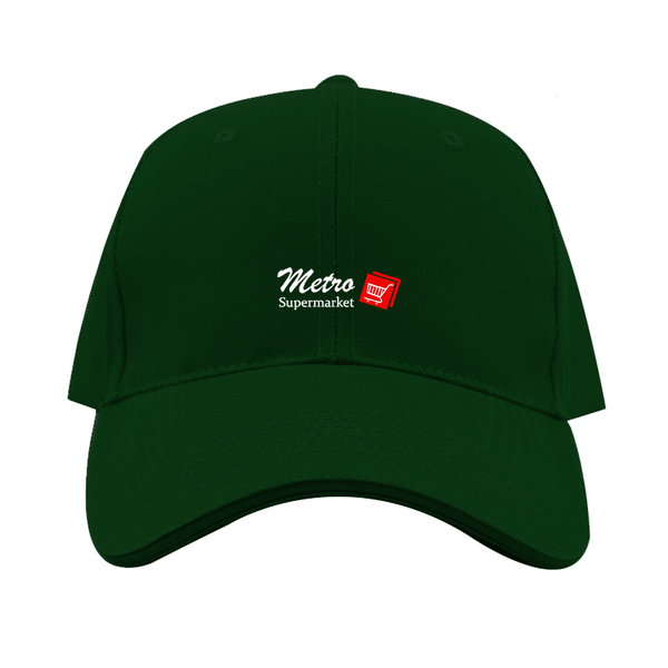Metro Supermarket Logo  Dad Baseball Cap Hat