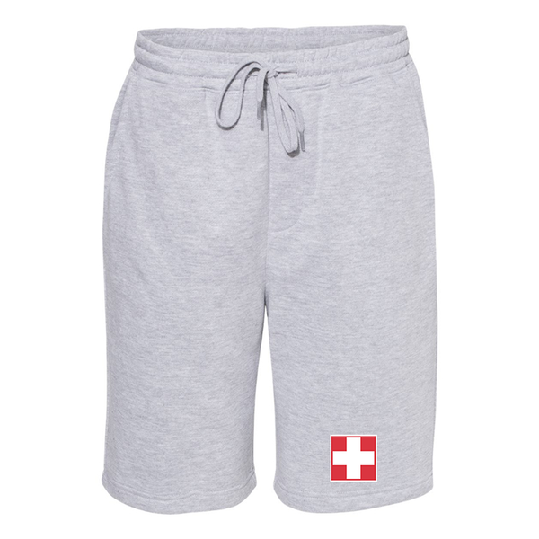 Men's Switzerland National Football Soccer Team  Independent Trading Co Midweight Fleece Shorts