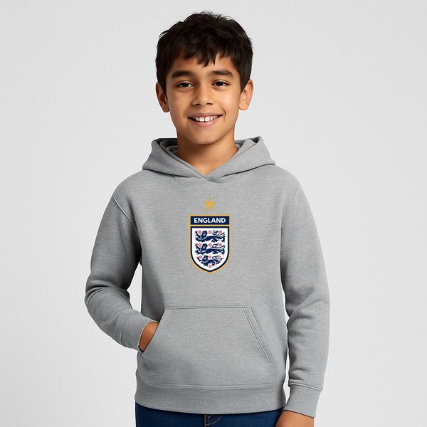 Youth Kids England National Soccer Team  Pullover Hoodie