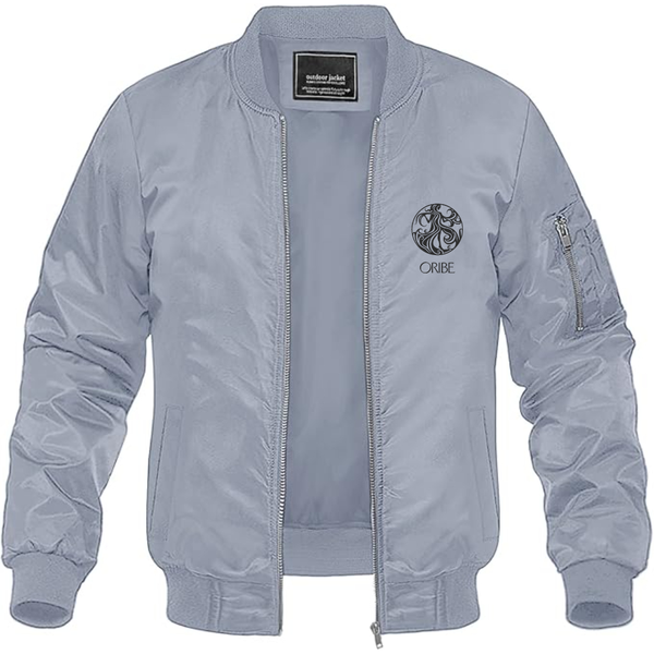 Men's Oribe   Lightweight Bomber Jacket Windbreaker Softshell Varsity Jacket Coat