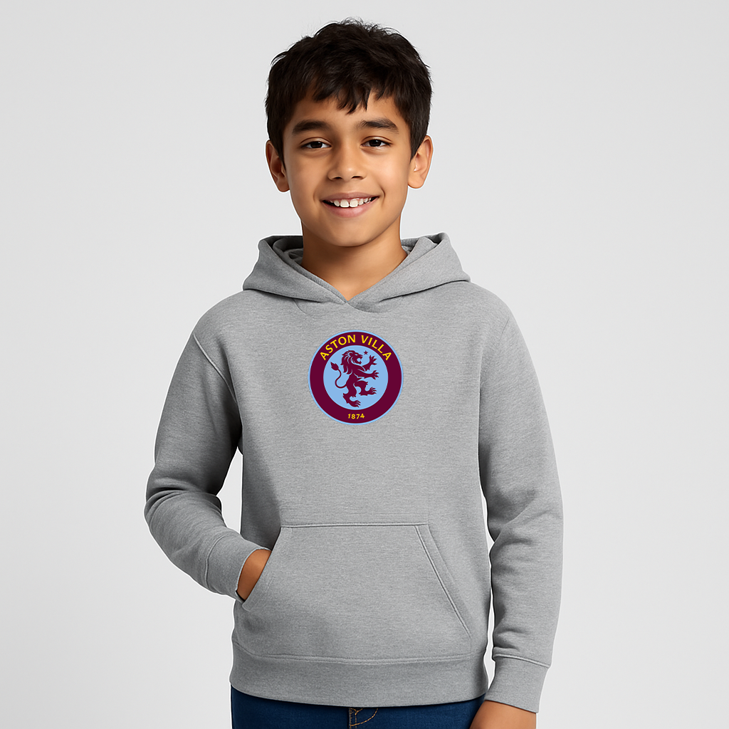 Youth Kids Aston Villa FC Pullover Hoodie
