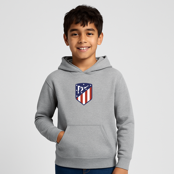 Youth Kids Atletico Madrid FC Pullover Hoodie