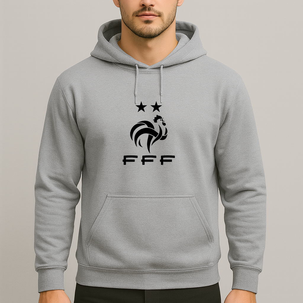 Men's France Soccer Pullover Hoodie