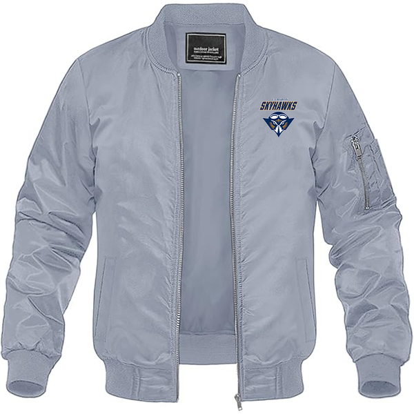 Men's Tennessee Martin Skyhawks Lightweight Bomber Jacket Windbreaker Softshell Varsity Jacket Coat