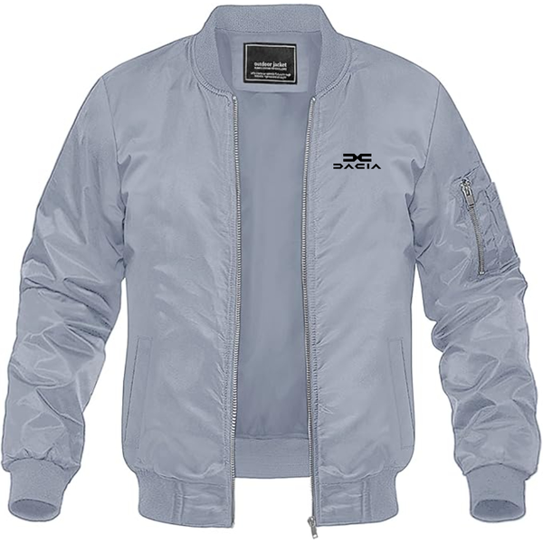 Men's Dacia Logo Lightweight Bomber Jacket Windbreaker Softshell Varsity Jacket Coat