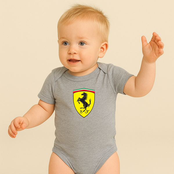 Ferrari Motorsport  Car Baby Romper Onesie
