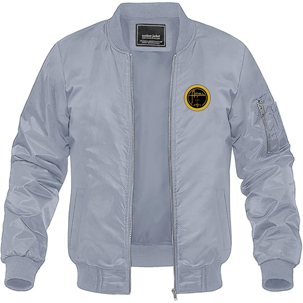 Men's Apal Logo Lightweight Bomber Jacket Windbreaker Softshell Varsity Jacket Coat