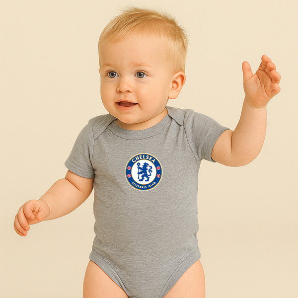 Baby Chelsea Soccer Romper Onesie