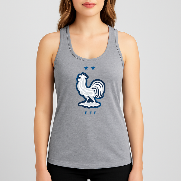 Women's France National Soccer Team  Racerback Tank Top