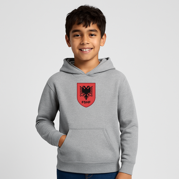 Youth Kids Albania National Soccer Team Pullover Hoodie