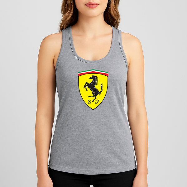 Women's Ferrari Motorsport Car Racerback Tank Top