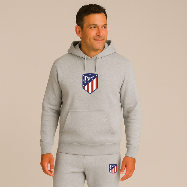 Men's Atletico Madrid FC Logo Hoodie Joggers Set