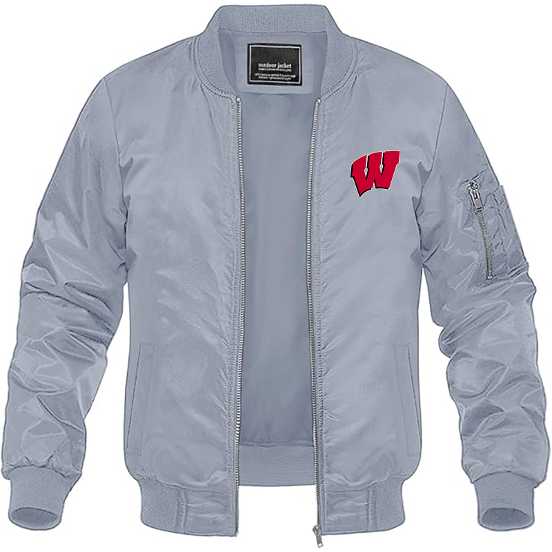 Men's Wisconsin Badgers Lightweight Bomber Jacket