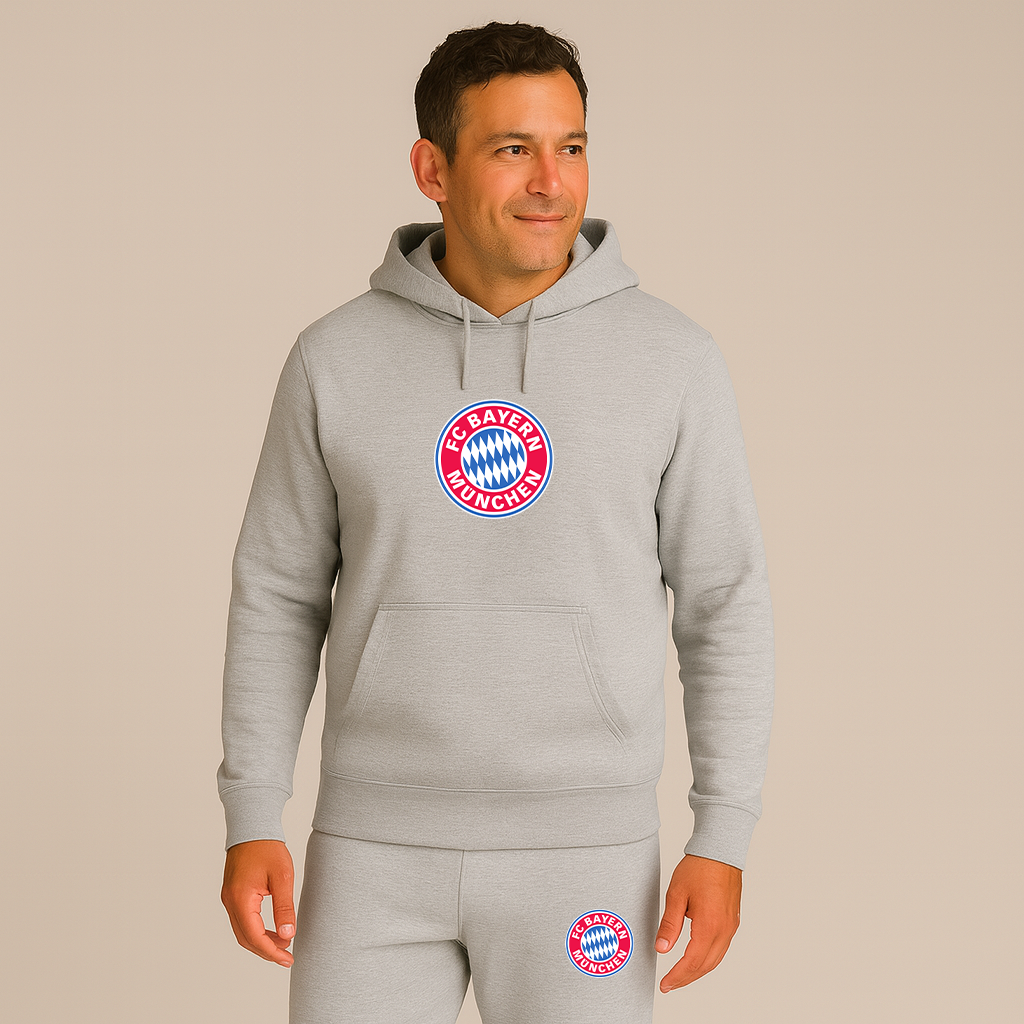 Men's F.C. Bayern Munchen Soccer Logo Hoodie Joggers Set