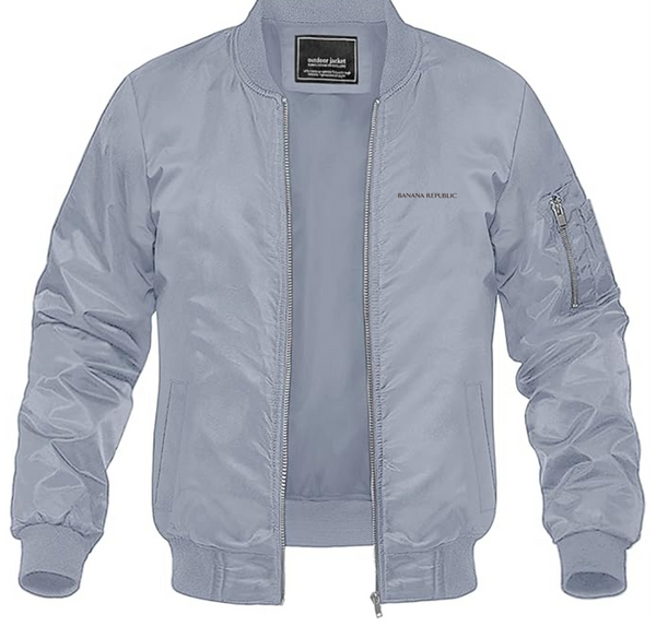 Men's Banana Republic Lightweight Bomber Jacket Windbreaker Softshell Varsity Jacket Coat