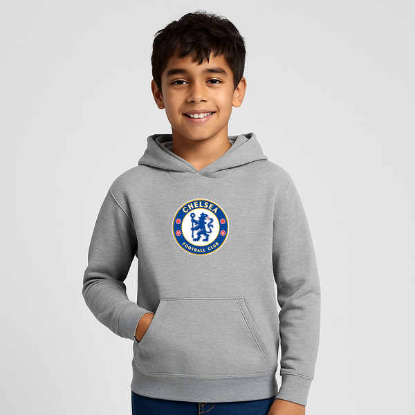 Youth Kids Chelsea Soccer Pullover Hoodie