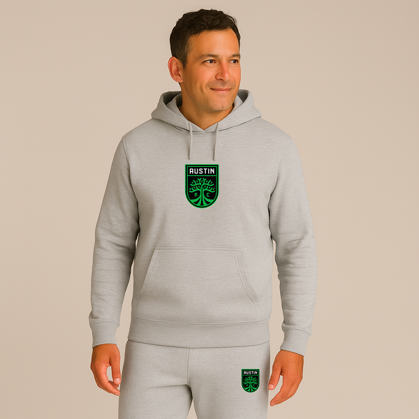 Men's Austin FC Logo Hoodie Joggers Set