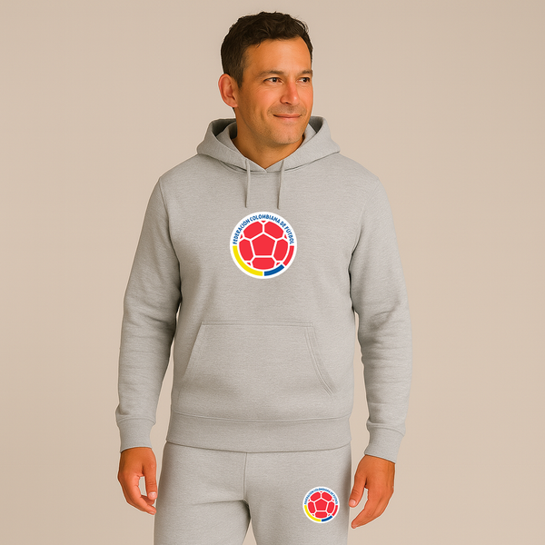Men's Colombia National Soccer Team Hoodie Joggers Set