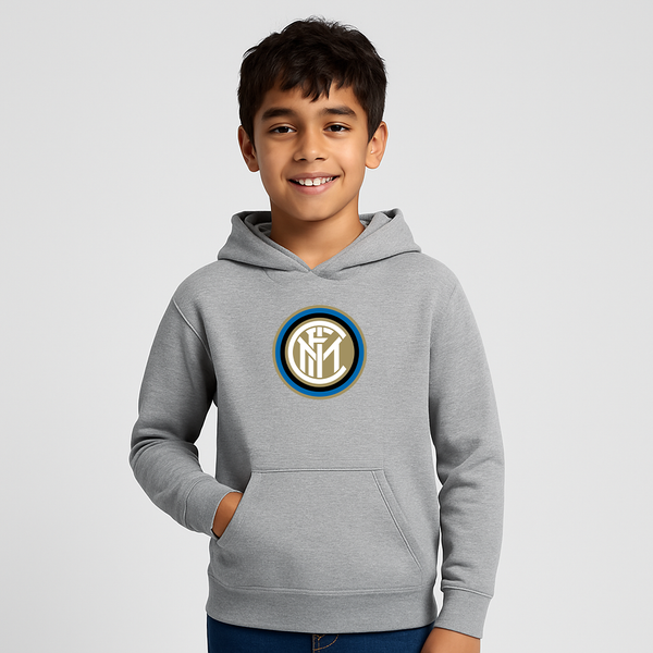 Youth Kids Inter Milan Soccer Pullover Hoodie