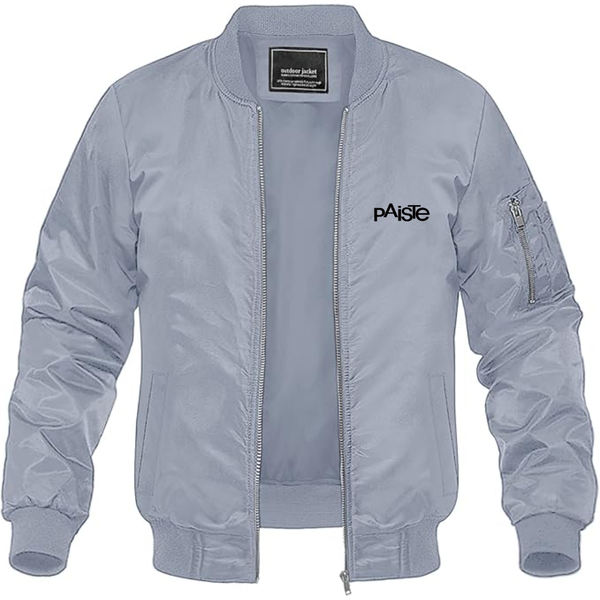 Men's Paiste  Lightweight Bomber Jacket Windbreaker Softshell Varsity Jacket Coat