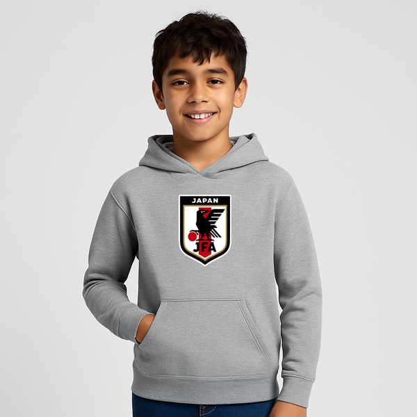 Youth Kids Japan National Soccer Team Pullover Hoodie