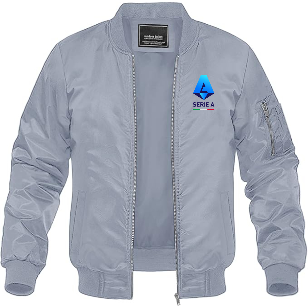Men's Italian Serie A Logo Lightweight Bomber Jacket