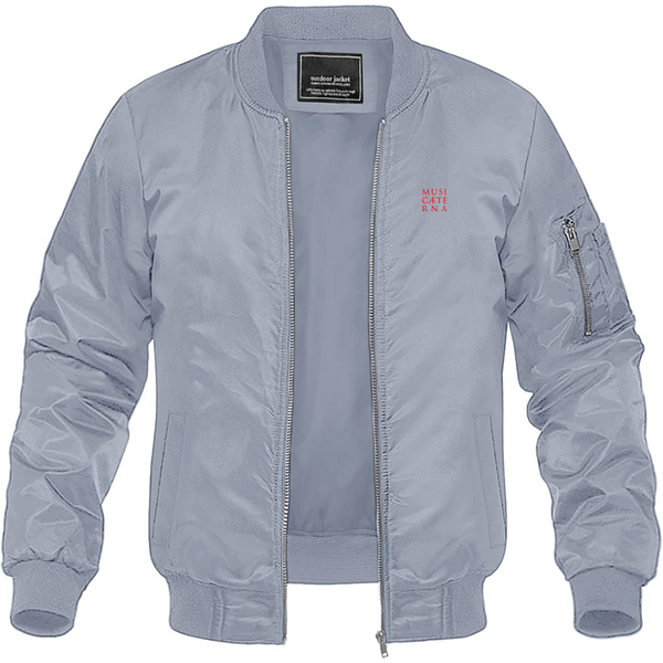 Men's Music Aeterna  Logo Lightweight Bomber Jacket Windbreaker Softshell Varsity Jacket Coat