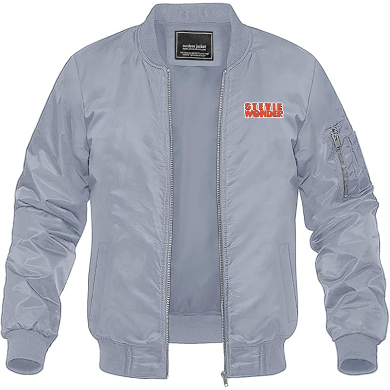 Men's Stevie-Wonder Lightweight Bomber Jacket