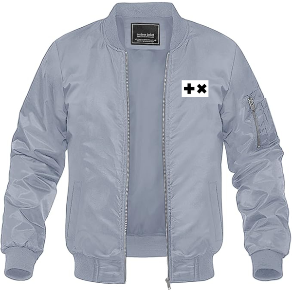 Men's Martin Garrix Logo Lightweight Bomber Jacket Windbreaker Softshell Varsity Jacket Coat