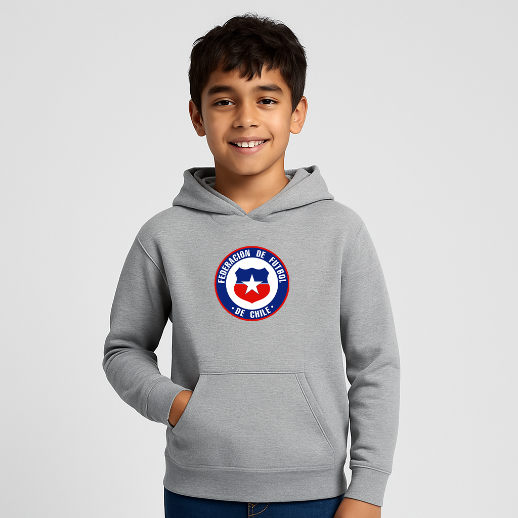 Youth Kids Chile national Soccer Team  Pullover Hoodie