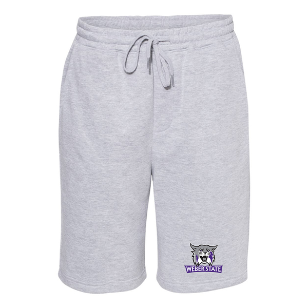 Men's  Weber State Wildcats Independent Trading Co Midweight Fleece Shorts