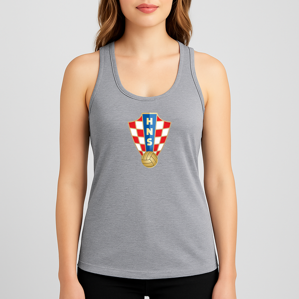 Women's Croatia National Soccer Team Racerback Tank Top