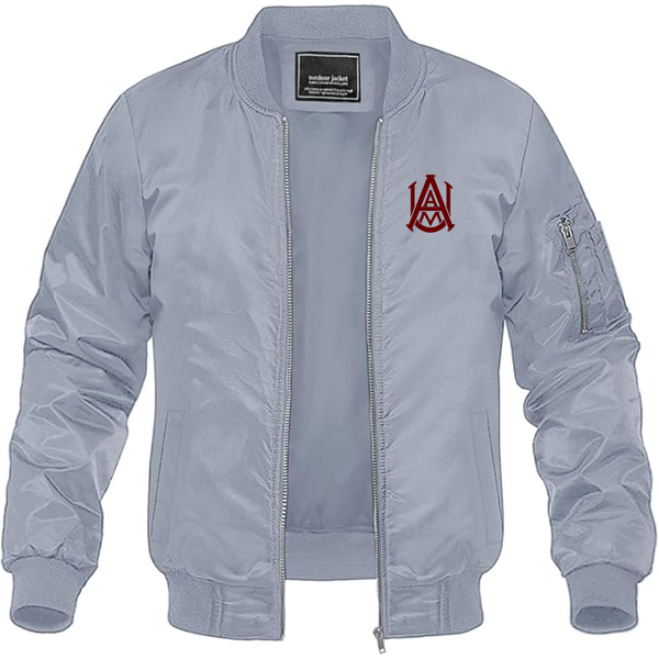 Men's Alabama AM Bulldogs   Lightweight Bomber Jacket Windbreaker Softshell Varsity Jacket Coat