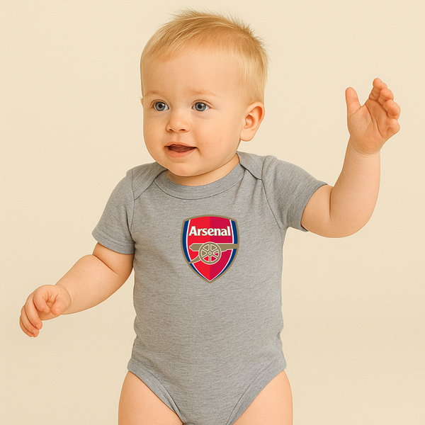 Baby Arsenal Soccer Romper Onesie
