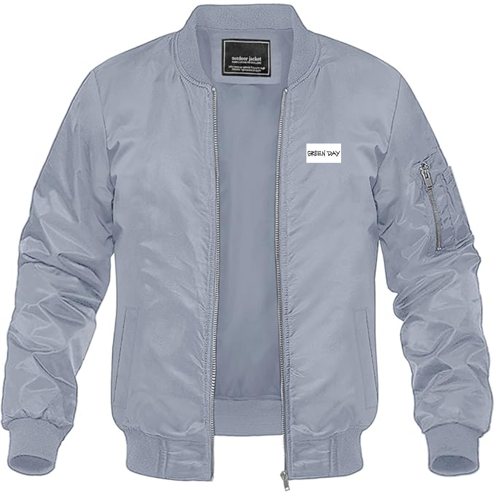 Men's Green Day Logo Lightweight Bomber Jacket