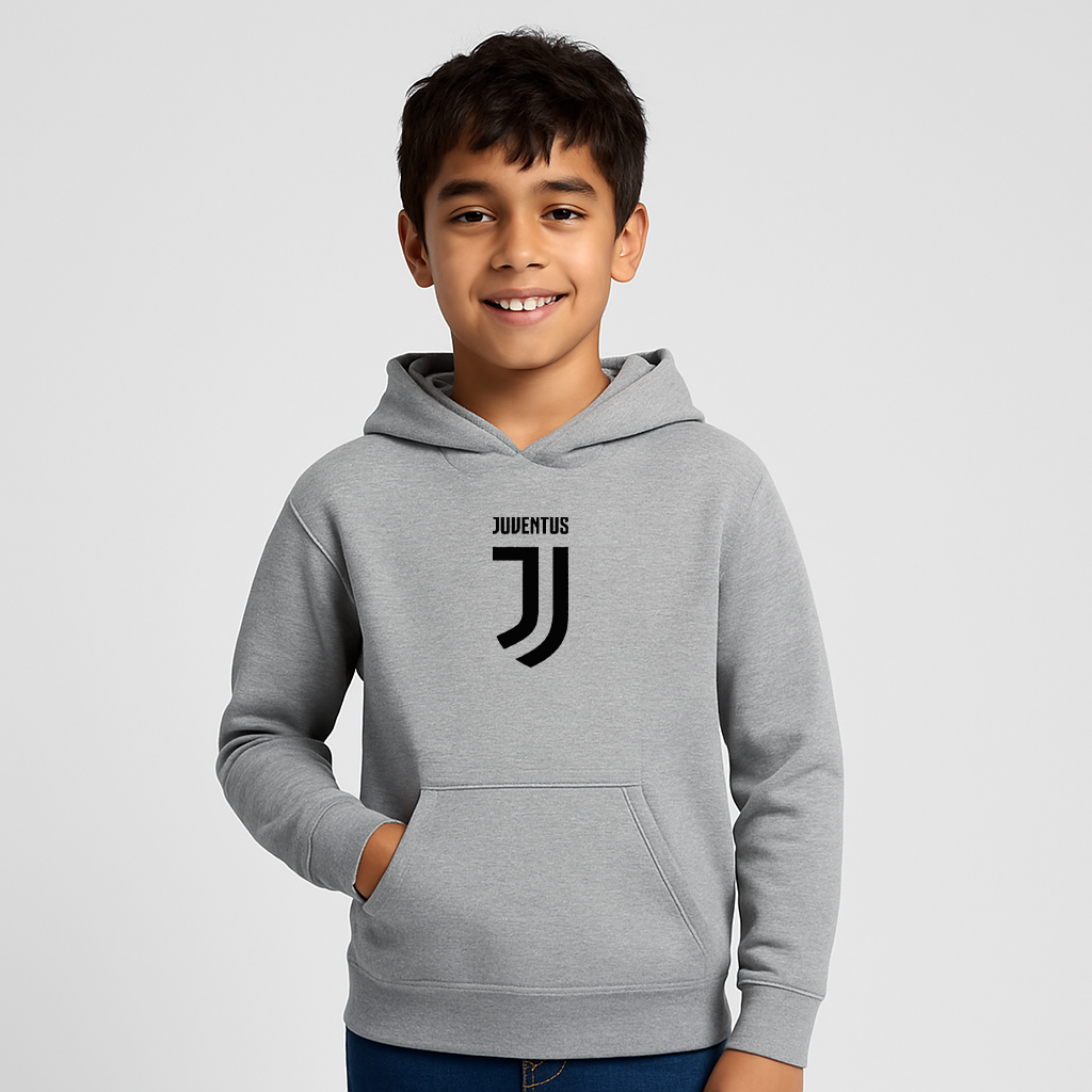 Youth Kids Juventus Soccer Pullover Hoodie
