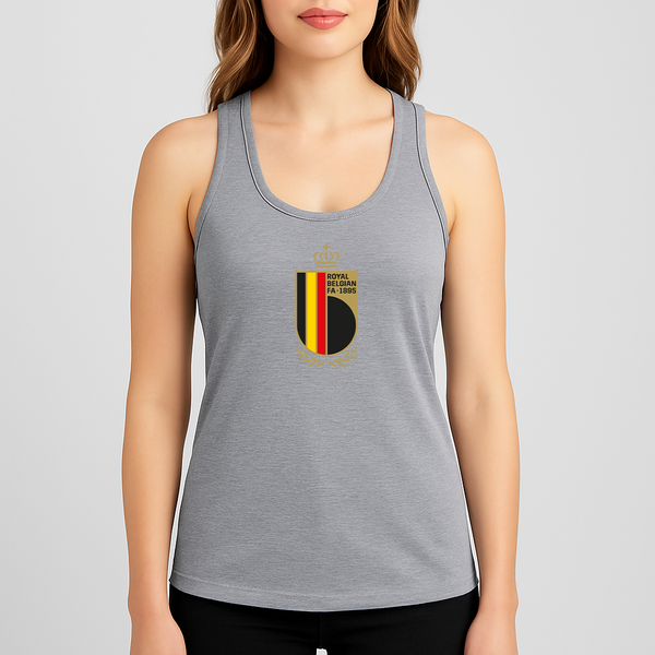 Women's Belgium National Soccer Team Racerback Tank Top