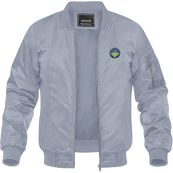 Men's Columbia Fireflies Logo Lightweight Bomber Jacket Windbreaker Softshell Varsity Jacket Coat