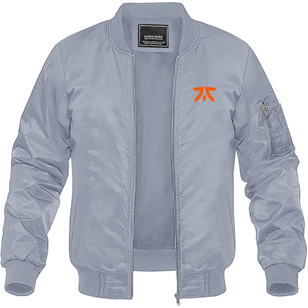 Men's Fnatic Thumbnail  Lightweight Bomber Jacket Windbreaker Softshell Varsity Jacket Coat