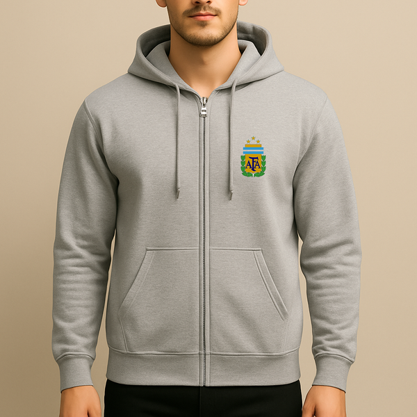 Men's Argentina National Soccer Team Zipper Hoodie
